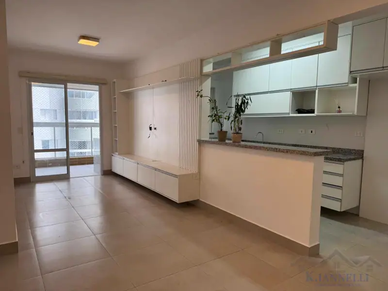 Apartamento semi mobiliado 2 dormitórios, suite 2 vgs vista mar, Aviação-SP