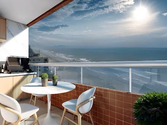 ÚLTIMAS UNIDADES APARTAMENTO 2 DORM 1 SUÍTE 2 VAGA FRENTE MAR. !!