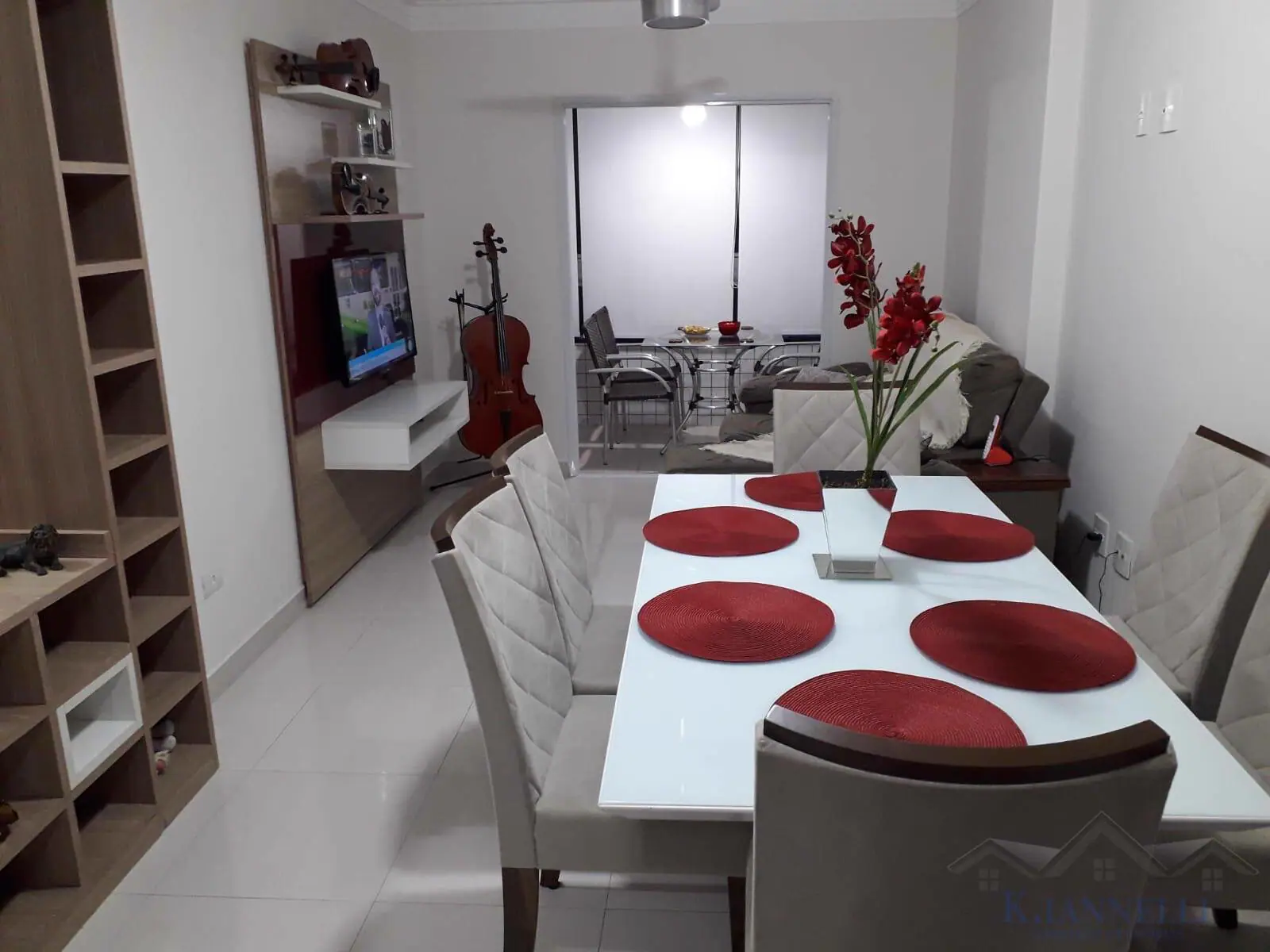Apartamento locação em Praia Grande na Guilhermina . 2 Dormitórios .